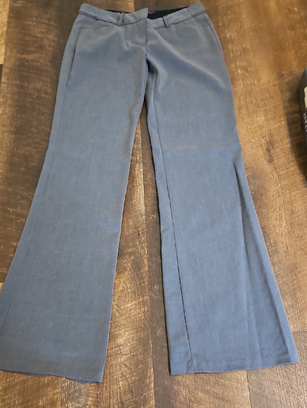 Joe Benbasset heather gray mid-rise bootcut dress pants